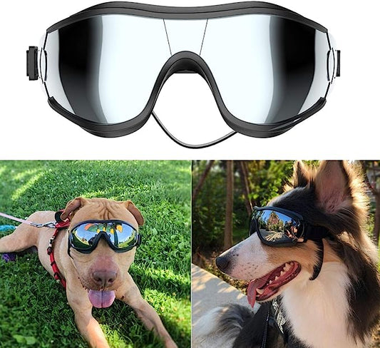 UV Protection Wind Dust Fog Pet Glasses Eye Wear with Adjustable Strap